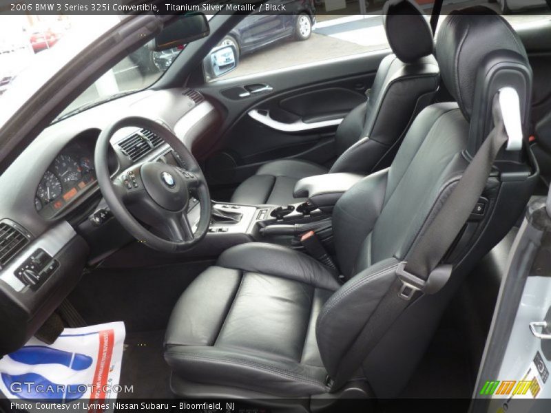 Titanium Silver Metallic / Black 2006 BMW 3 Series 325i Convertible