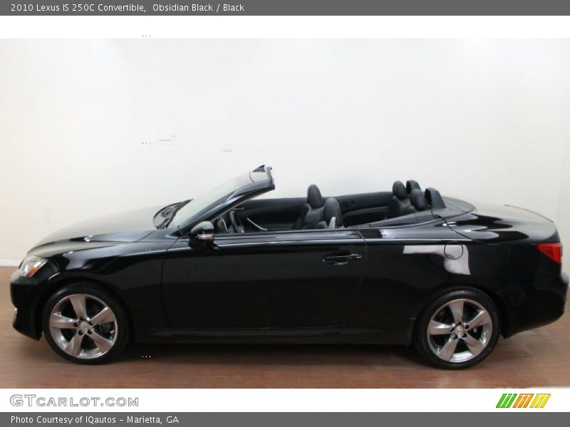 Obsidian Black / Black 2010 Lexus IS 250C Convertible