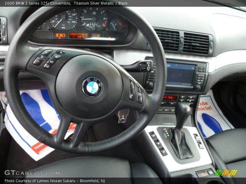 Titanium Silver Metallic / Black 2006 BMW 3 Series 325i Convertible