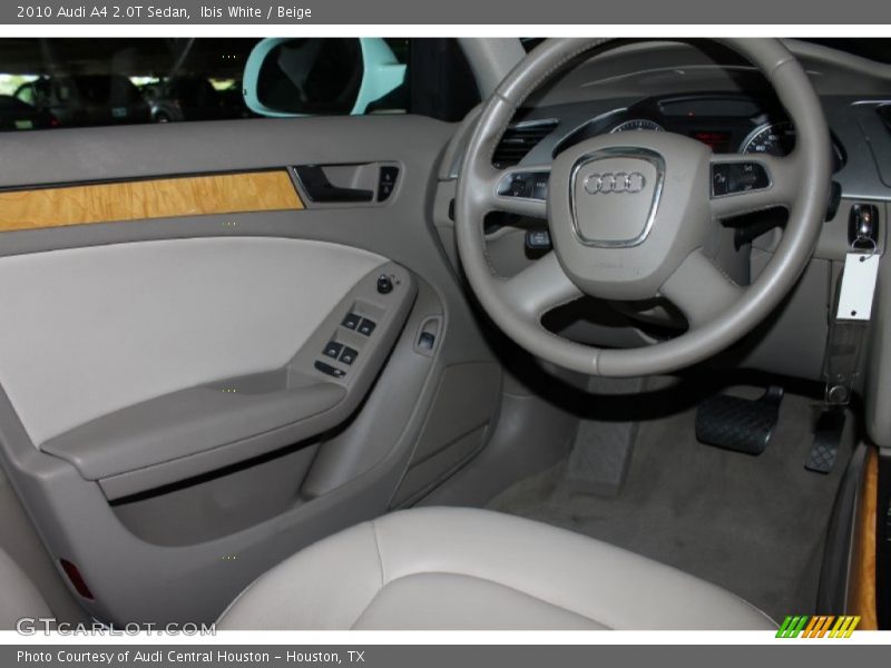 Ibis White / Beige 2010 Audi A4 2.0T Sedan