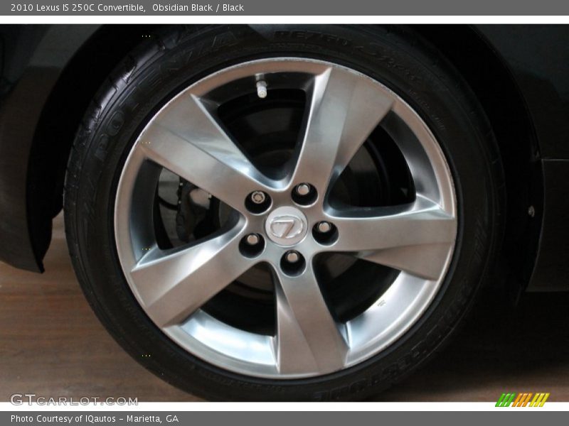 Obsidian Black / Black 2010 Lexus IS 250C Convertible