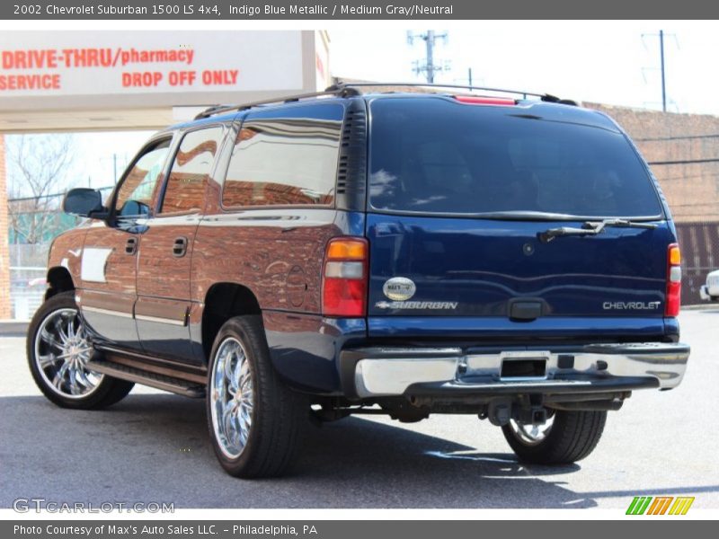 Indigo Blue Metallic / Medium Gray/Neutral 2002 Chevrolet Suburban 1500 LS 4x4