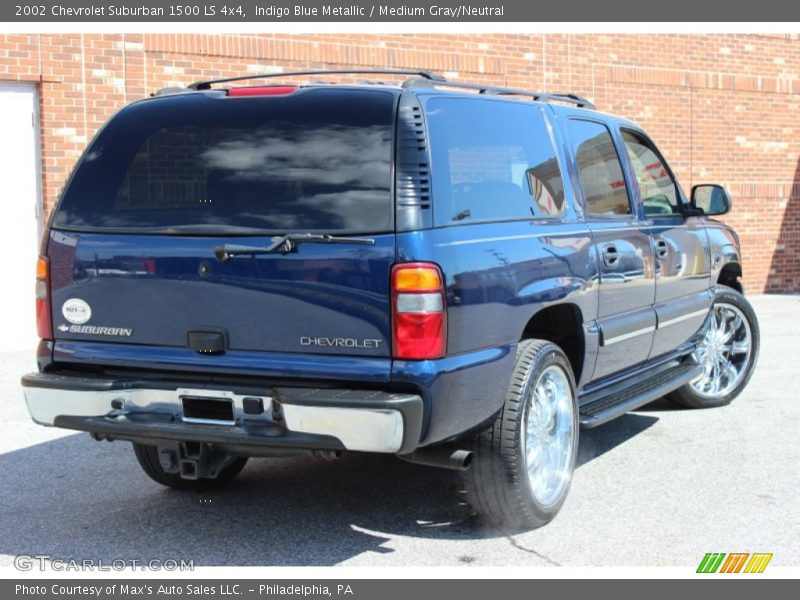 Indigo Blue Metallic / Medium Gray/Neutral 2002 Chevrolet Suburban 1500 LS 4x4