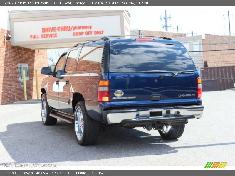 Indigo Blue Metallic / Medium Gray/Neutral 2002 Chevrolet Suburban 1500 LS 4x4