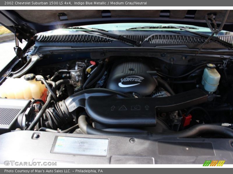 Indigo Blue Metallic / Medium Gray/Neutral 2002 Chevrolet Suburban 1500 LS 4x4