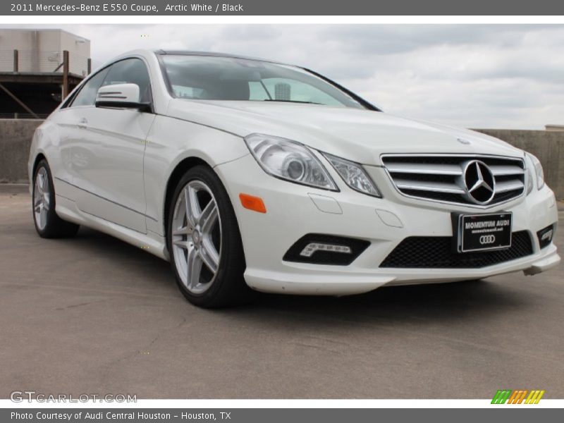 Arctic White / Black 2011 Mercedes-Benz E 550 Coupe