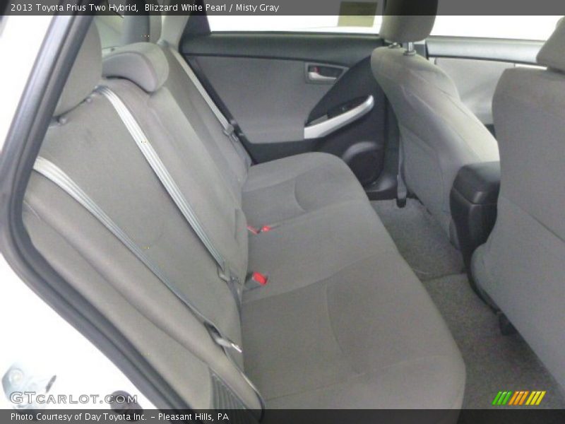 Blizzard White Pearl / Misty Gray 2013 Toyota Prius Two Hybrid