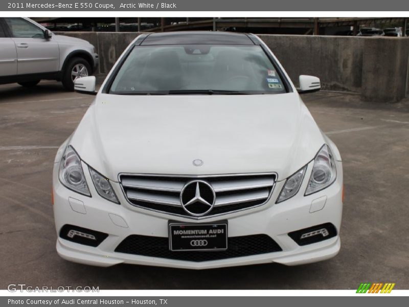 Arctic White / Black 2011 Mercedes-Benz E 550 Coupe