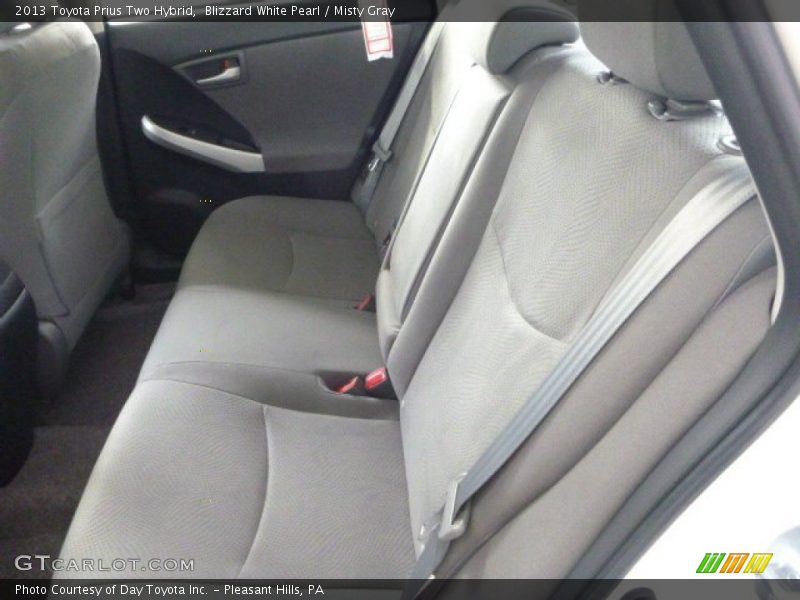 Blizzard White Pearl / Misty Gray 2013 Toyota Prius Two Hybrid