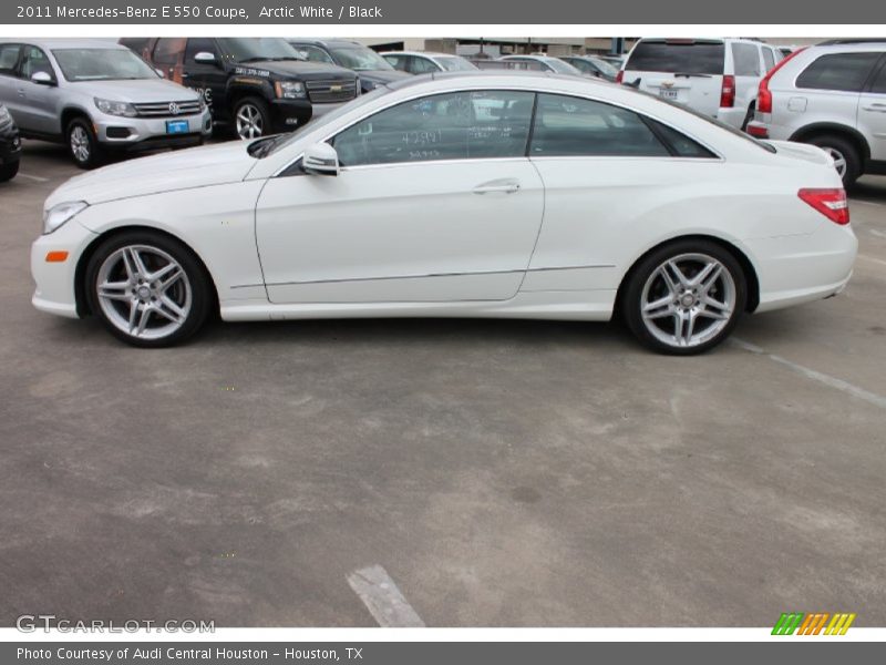 Arctic White / Black 2011 Mercedes-Benz E 550 Coupe