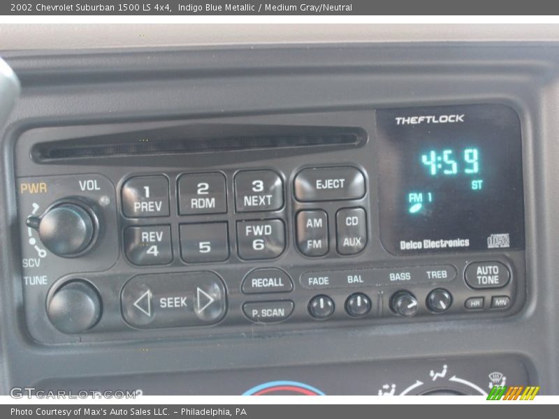 Audio System of 2002 Suburban 1500 LS 4x4