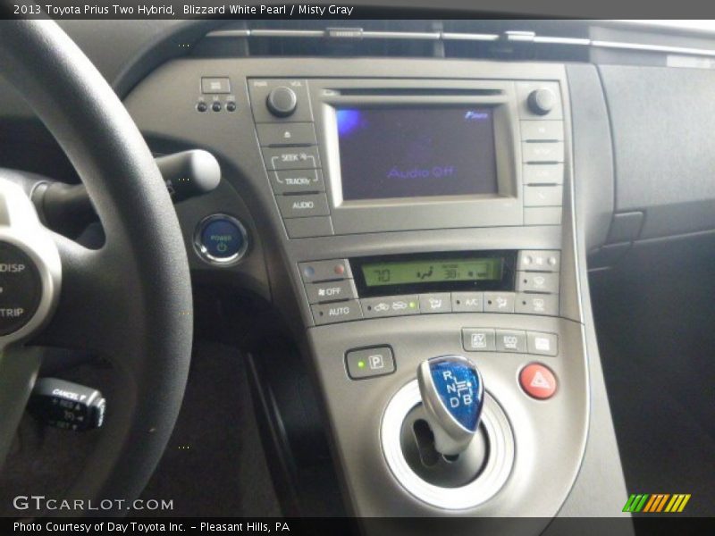 Blizzard White Pearl / Misty Gray 2013 Toyota Prius Two Hybrid