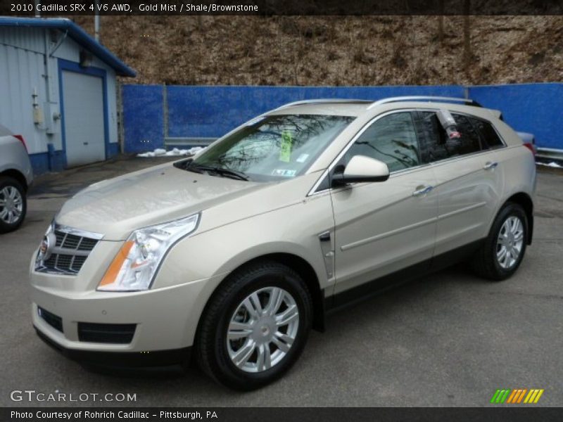 Gold Mist / Shale/Brownstone 2010 Cadillac SRX 4 V6 AWD