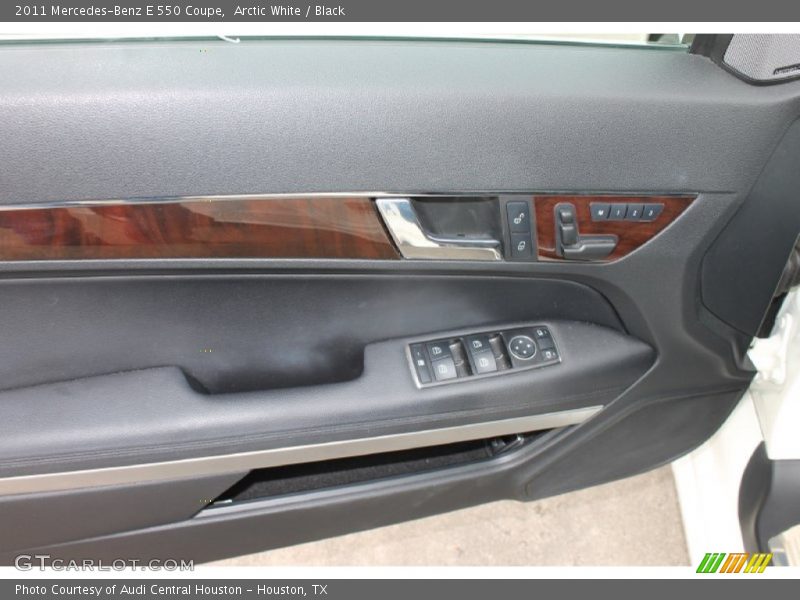 Arctic White / Black 2011 Mercedes-Benz E 550 Coupe