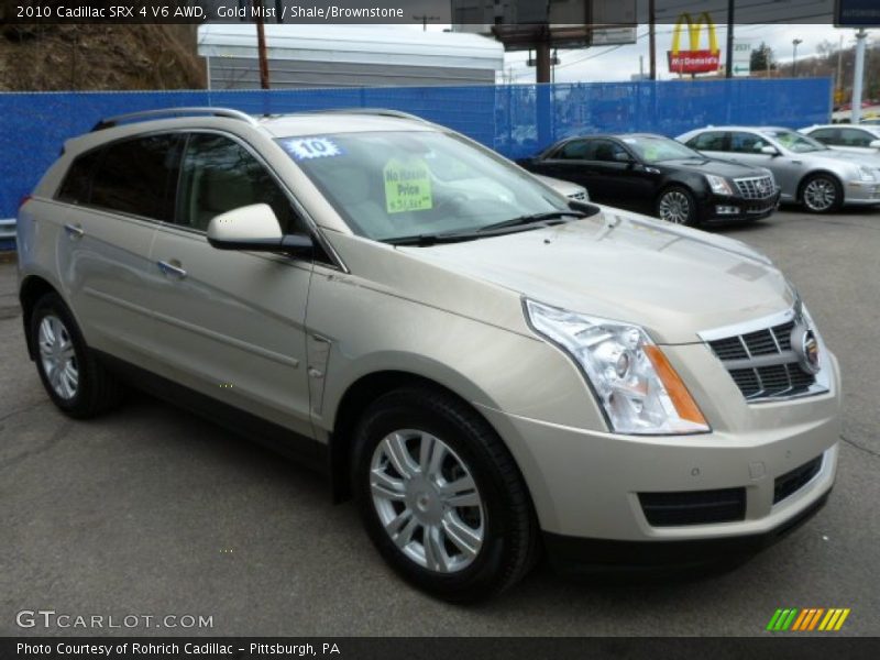 Gold Mist / Shale/Brownstone 2010 Cadillac SRX 4 V6 AWD