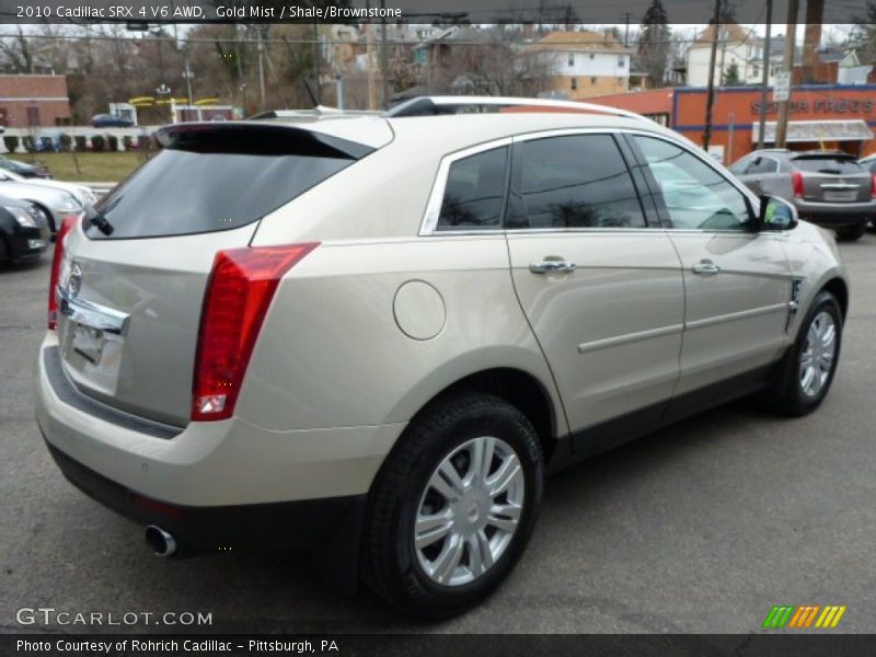Gold Mist / Shale/Brownstone 2010 Cadillac SRX 4 V6 AWD