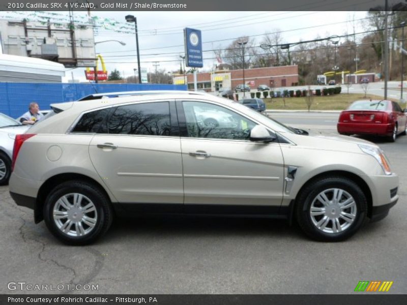 Gold Mist / Shale/Brownstone 2010 Cadillac SRX 4 V6 AWD