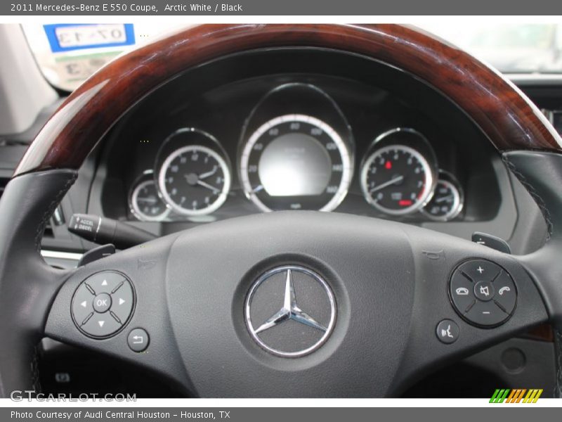 Arctic White / Black 2011 Mercedes-Benz E 550 Coupe