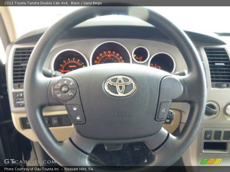 Black / Sand Beige 2013 Toyota Tundra Double Cab 4x4