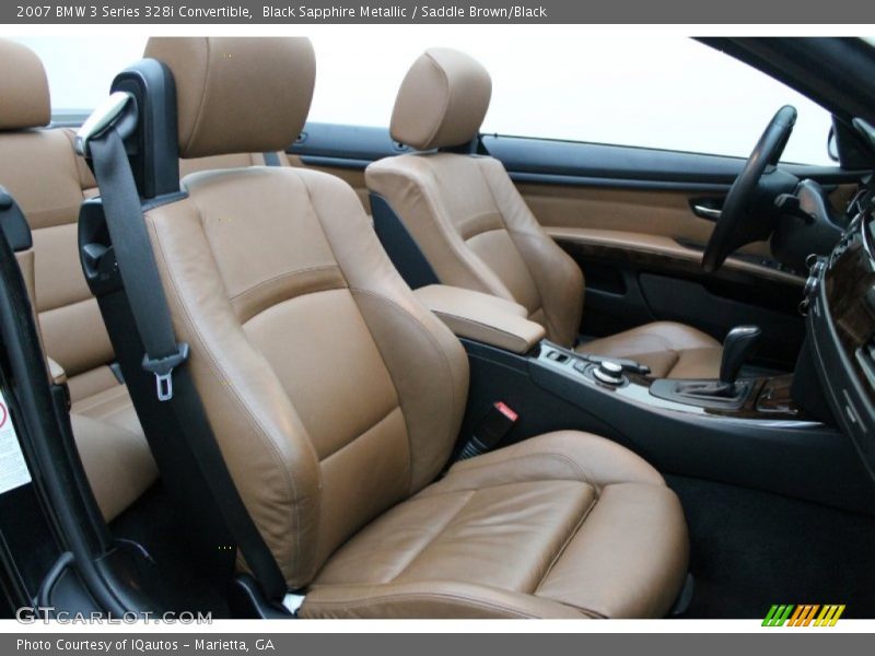  2007 3 Series 328i Convertible Saddle Brown/Black Interior