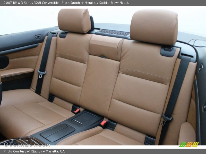 Rear Seat of 2007 3 Series 328i Convertible