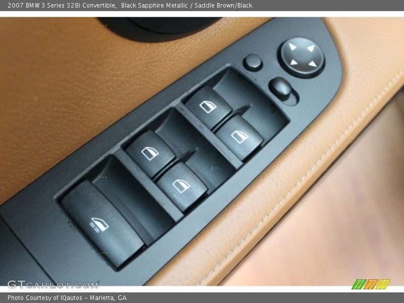Black Sapphire Metallic / Saddle Brown/Black 2007 BMW 3 Series 328i Convertible