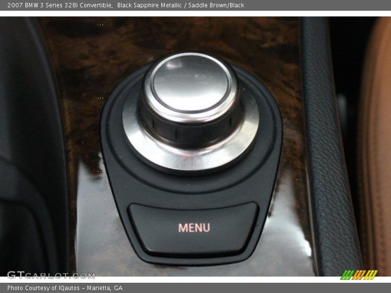 Black Sapphire Metallic / Saddle Brown/Black 2007 BMW 3 Series 328i Convertible