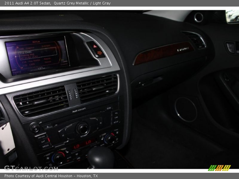 Quartz Grey Metallic / Light Gray 2011 Audi A4 2.0T Sedan