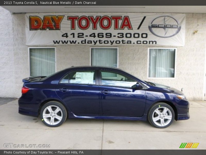 Nautical Blue Metallic / Dark Charcoal 2013 Toyota Corolla S