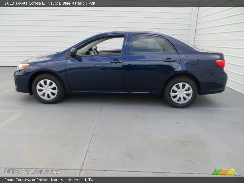 Nautical Blue Metallic / Ash 2013 Toyota Corolla L