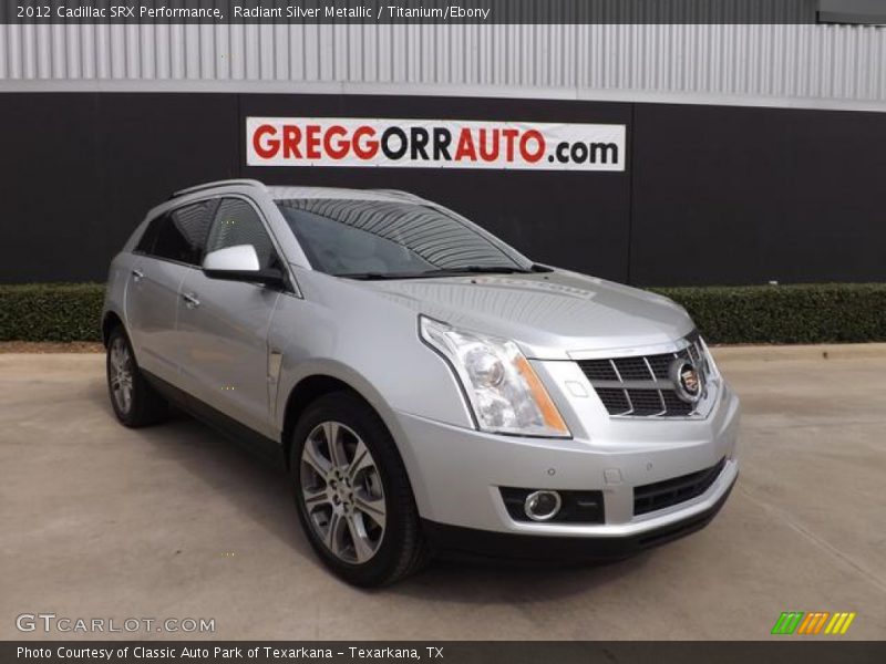 Radiant Silver Metallic / Titanium/Ebony 2012 Cadillac SRX Performance