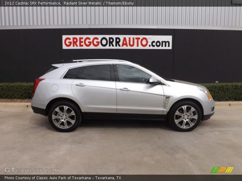 Radiant Silver Metallic / Titanium/Ebony 2012 Cadillac SRX Performance