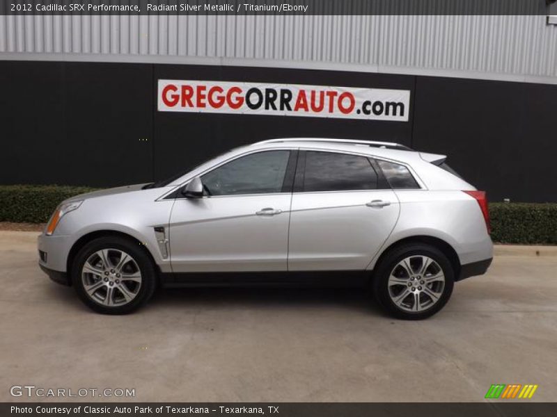 Radiant Silver Metallic / Titanium/Ebony 2012 Cadillac SRX Performance