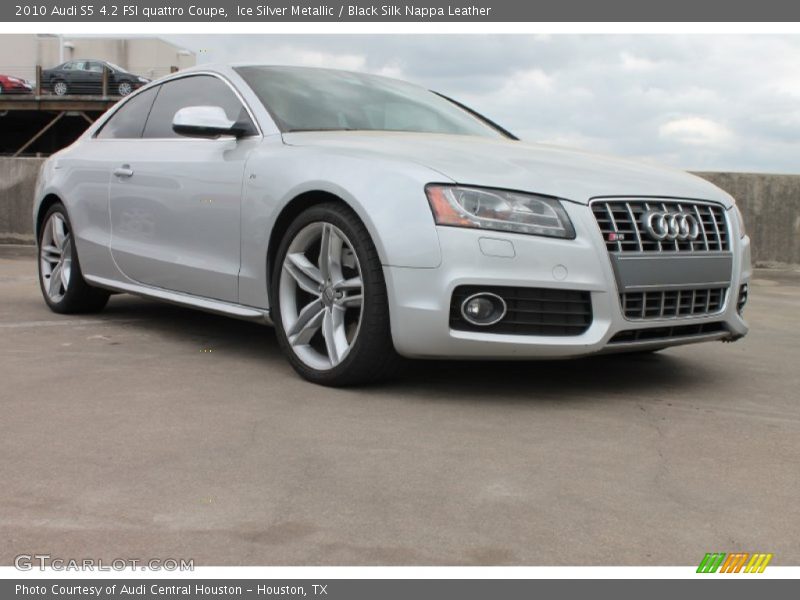 Ice Silver Metallic / Black Silk Nappa Leather 2010 Audi S5 4.2 FSI quattro Coupe