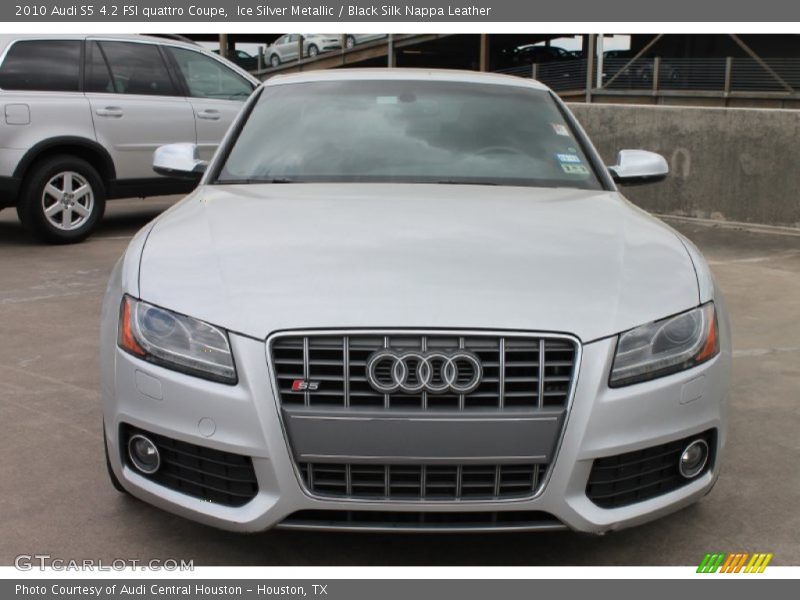 Ice Silver Metallic / Black Silk Nappa Leather 2010 Audi S5 4.2 FSI quattro Coupe