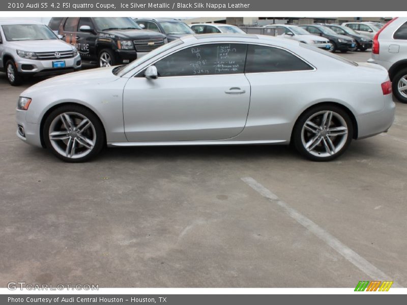 Ice Silver Metallic / Black Silk Nappa Leather 2010 Audi S5 4.2 FSI quattro Coupe