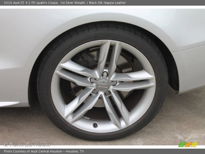 Ice Silver Metallic / Black Silk Nappa Leather 2010 Audi S5 4.2 FSI quattro Coupe