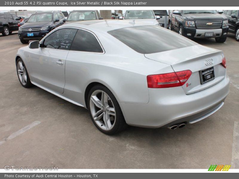 Ice Silver Metallic / Black Silk Nappa Leather 2010 Audi S5 4.2 FSI quattro Coupe
