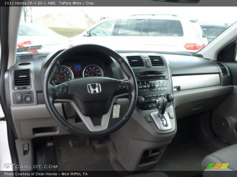 Taffeta White / Gray 2011 Honda CR-V EX-L 4WD