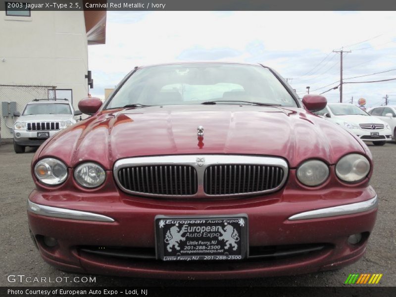 Carnival Red Metallic / Ivory 2003 Jaguar X-Type 2.5