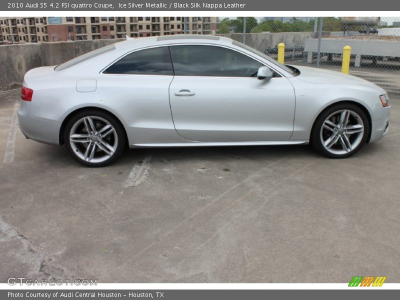Ice Silver Metallic / Black Silk Nappa Leather 2010 Audi S5 4.2 FSI quattro Coupe