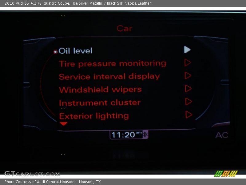 Ice Silver Metallic / Black Silk Nappa Leather 2010 Audi S5 4.2 FSI quattro Coupe