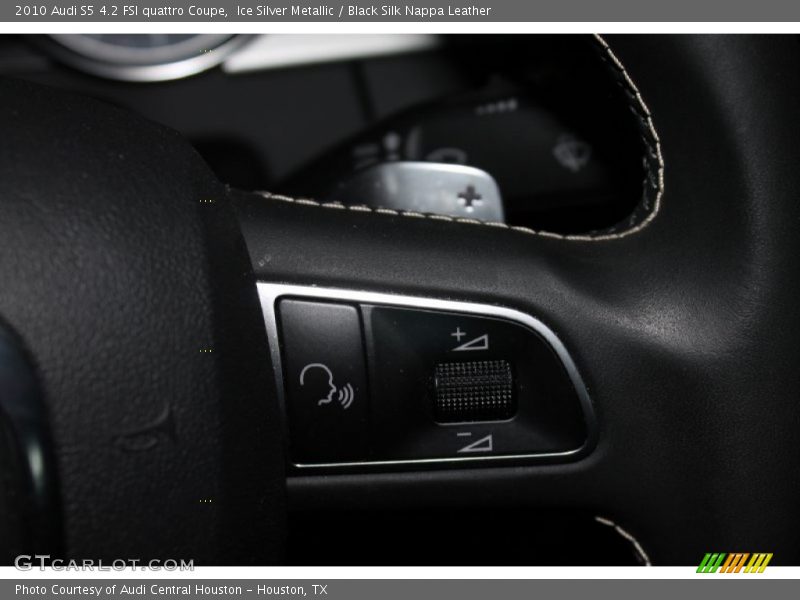 Ice Silver Metallic / Black Silk Nappa Leather 2010 Audi S5 4.2 FSI quattro Coupe