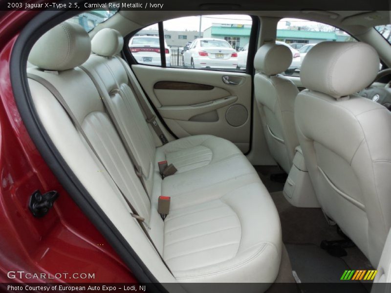 Rear Seat of 2003 X-Type 2.5