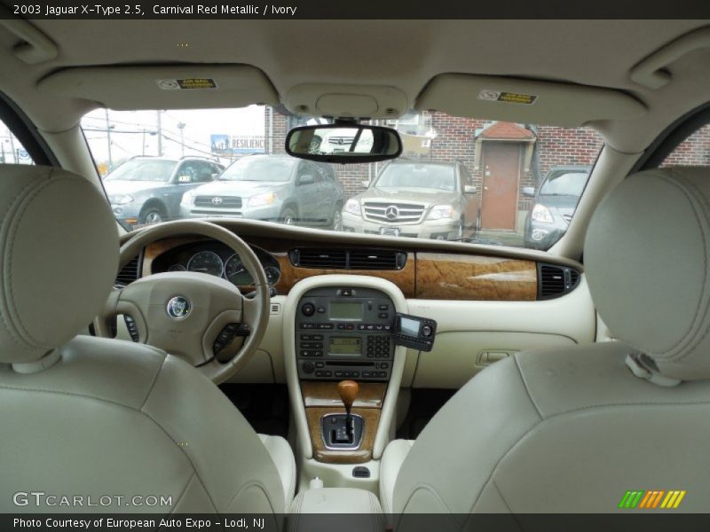 Carnival Red Metallic / Ivory 2003 Jaguar X-Type 2.5