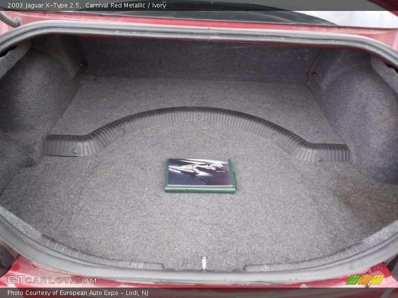 Carnival Red Metallic / Ivory 2003 Jaguar X-Type 2.5