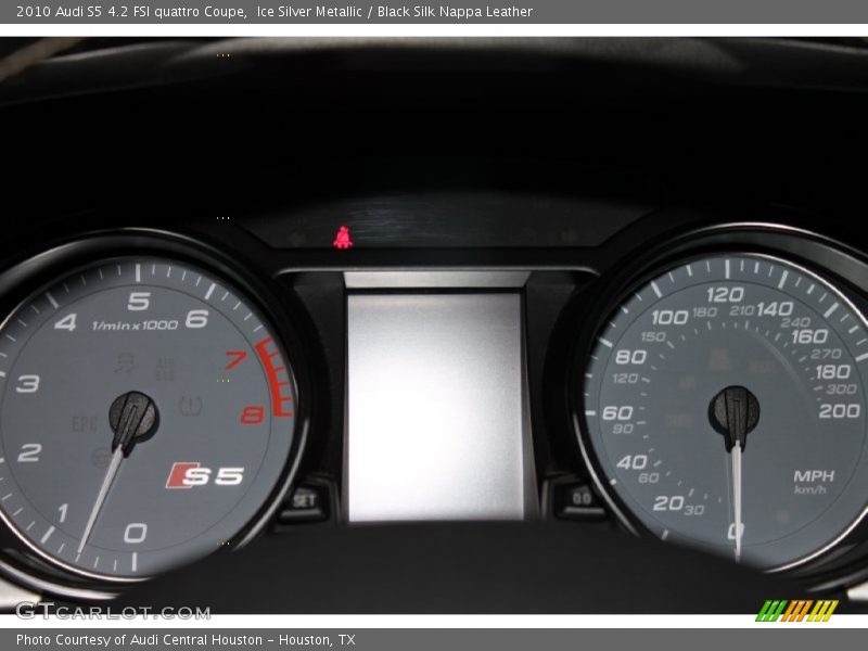 Ice Silver Metallic / Black Silk Nappa Leather 2010 Audi S5 4.2 FSI quattro Coupe
