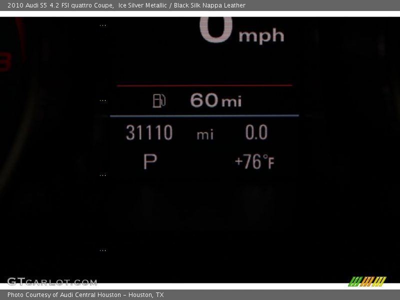 Ice Silver Metallic / Black Silk Nappa Leather 2010 Audi S5 4.2 FSI quattro Coupe