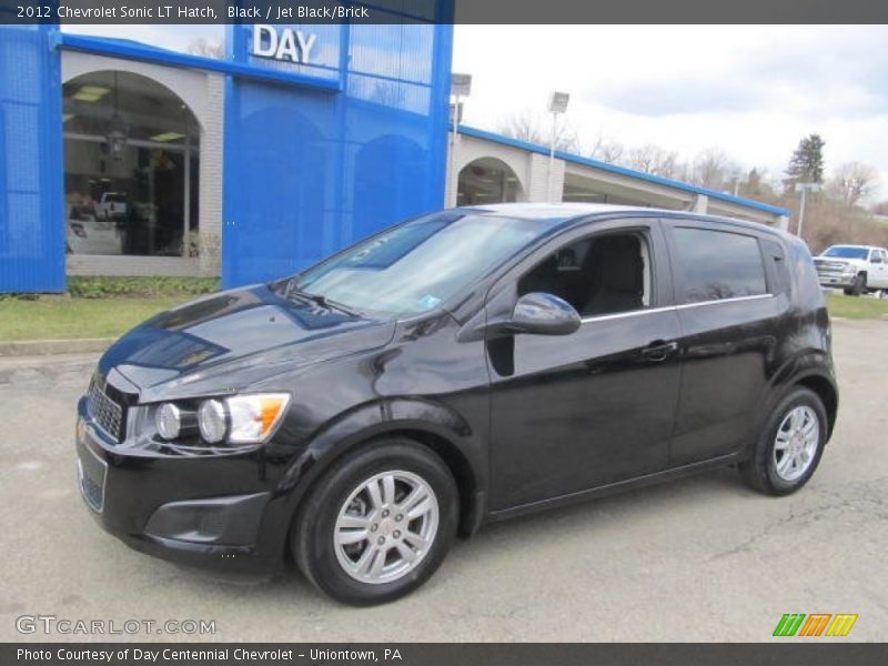 Black / Jet Black/Brick 2012 Chevrolet Sonic LT Hatch