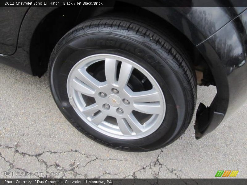 Black / Jet Black/Brick 2012 Chevrolet Sonic LT Hatch